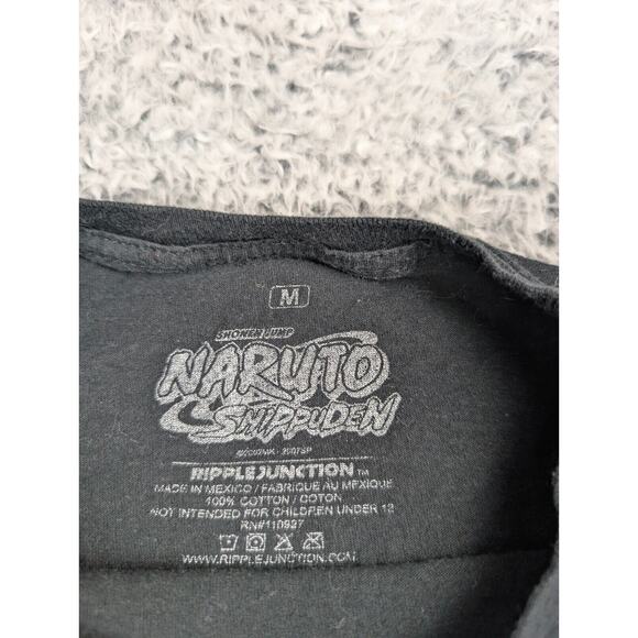 Naruto Shippuden Shinobi Shirt Mens Small Black Graphic Anime Short Sleeve Tee - Picture 2 of 6